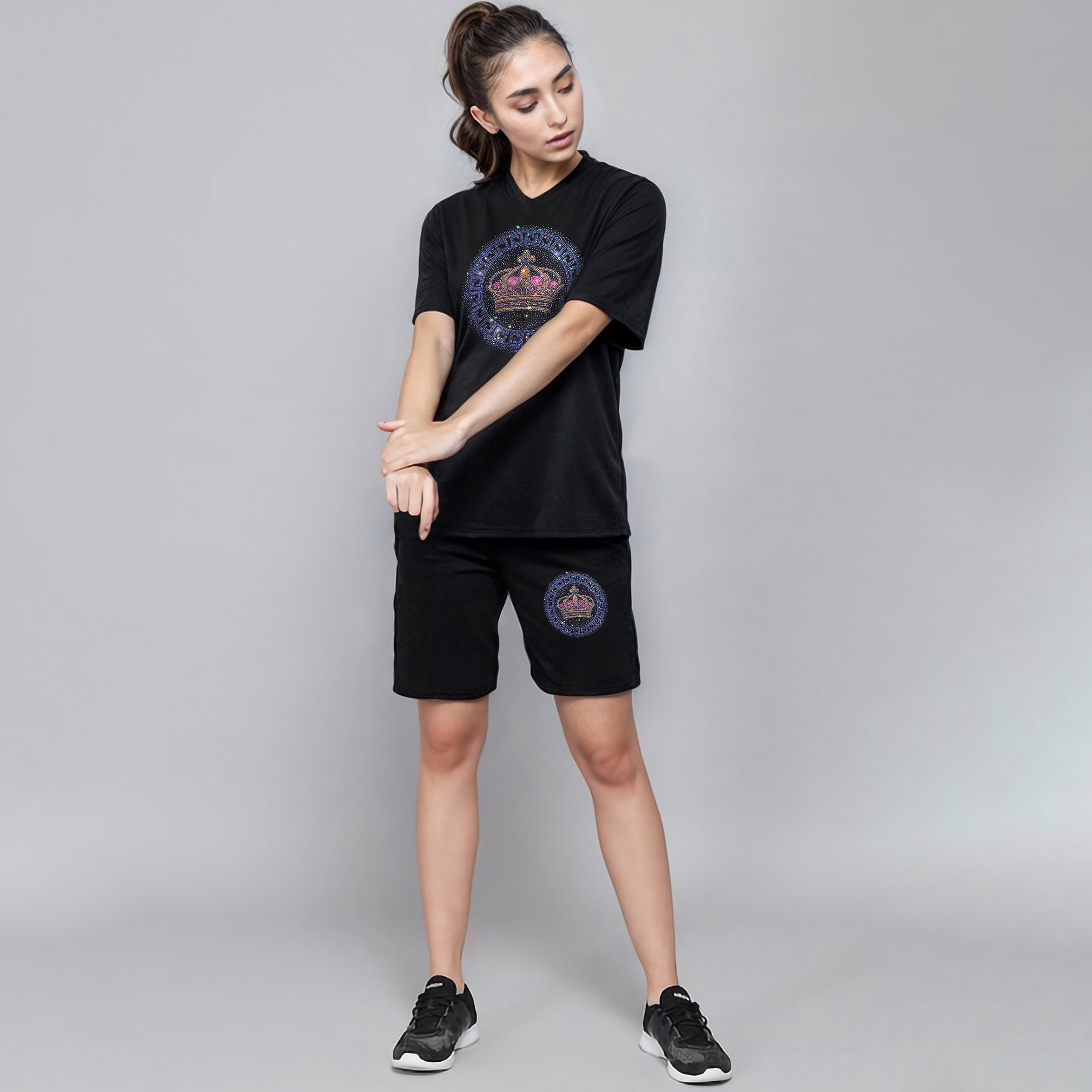Women Luxury Co-Ord Set (Crown)