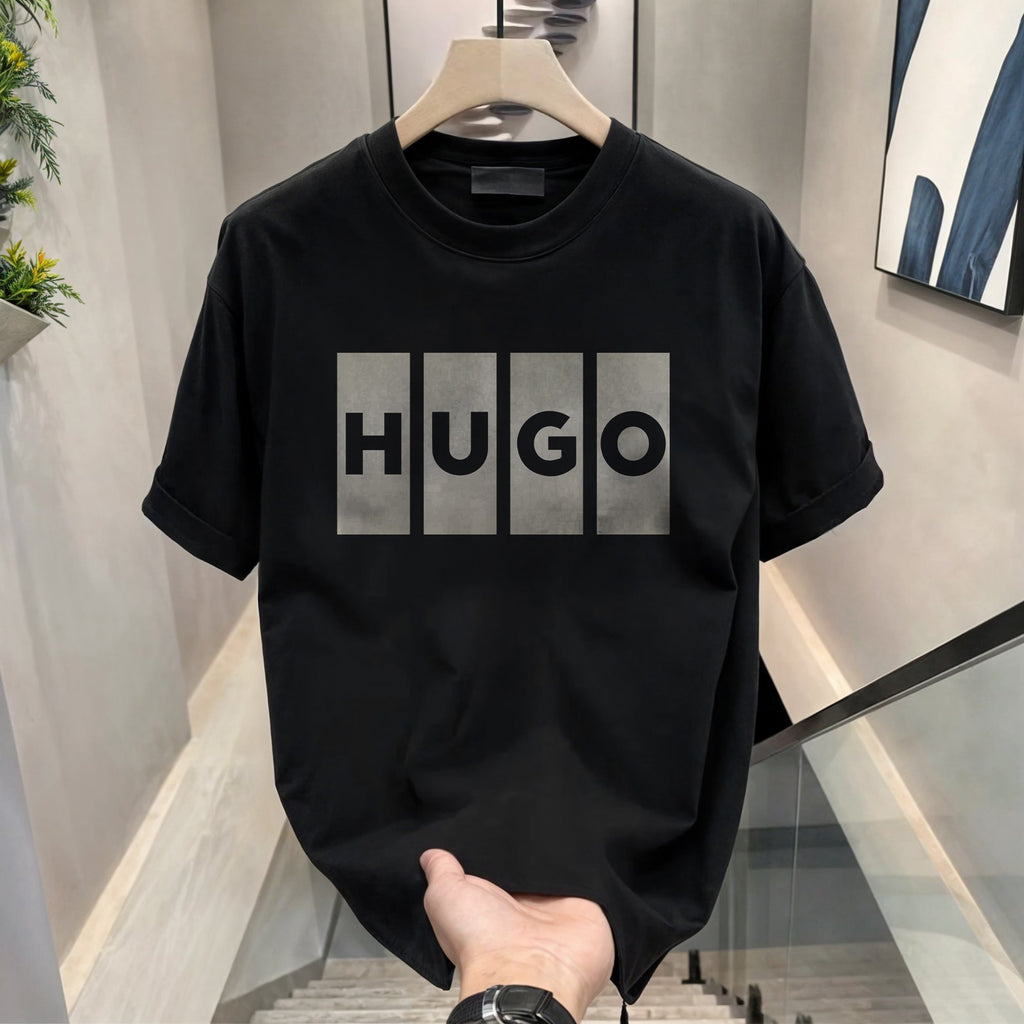 Men's Brand Premium Selling T-Shirt (BD-HUGO BOX+AMIRI)
