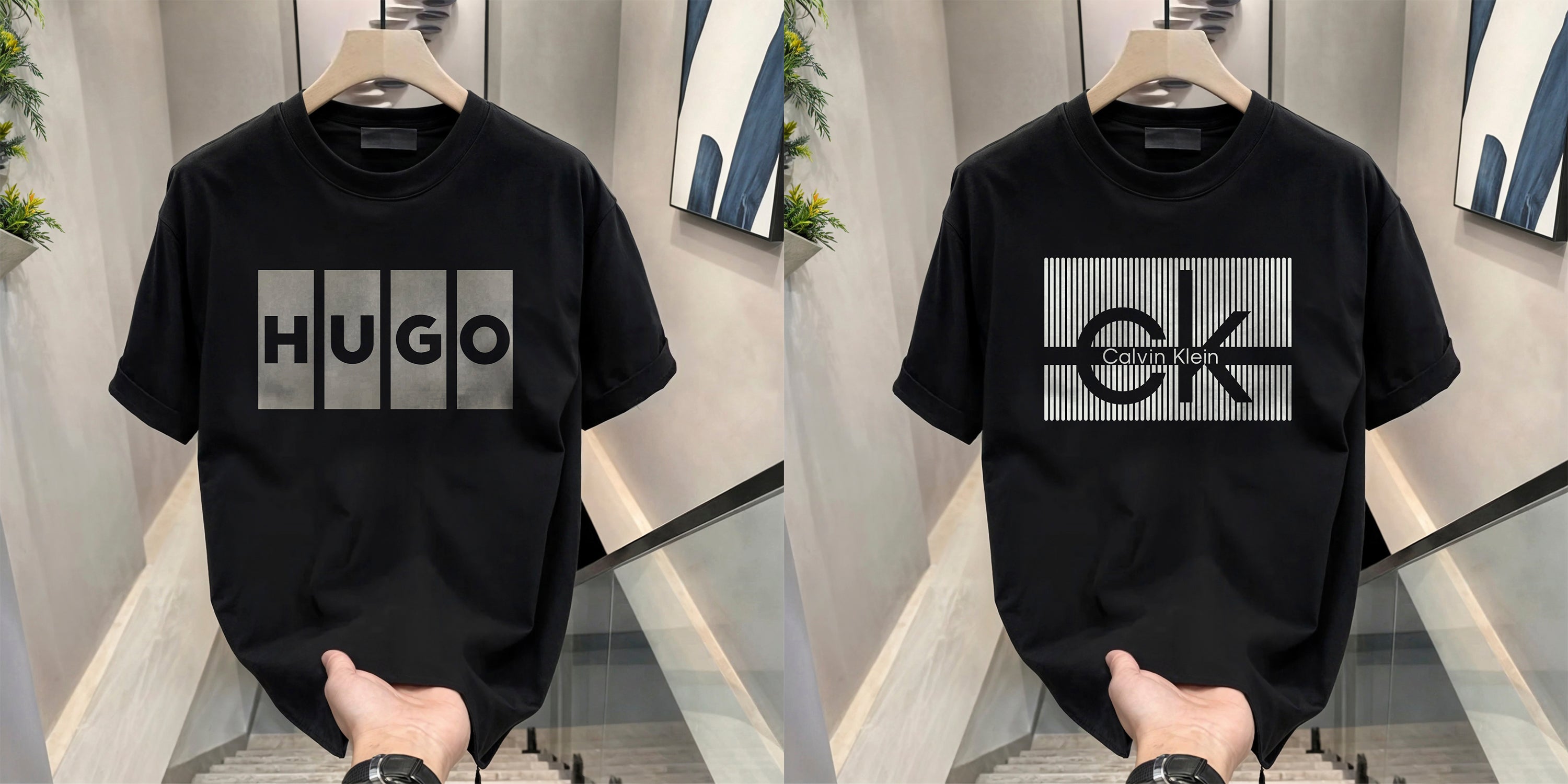 Men's Brand Premium Selling T-Shirt (BD-HUGO BOX+CK)