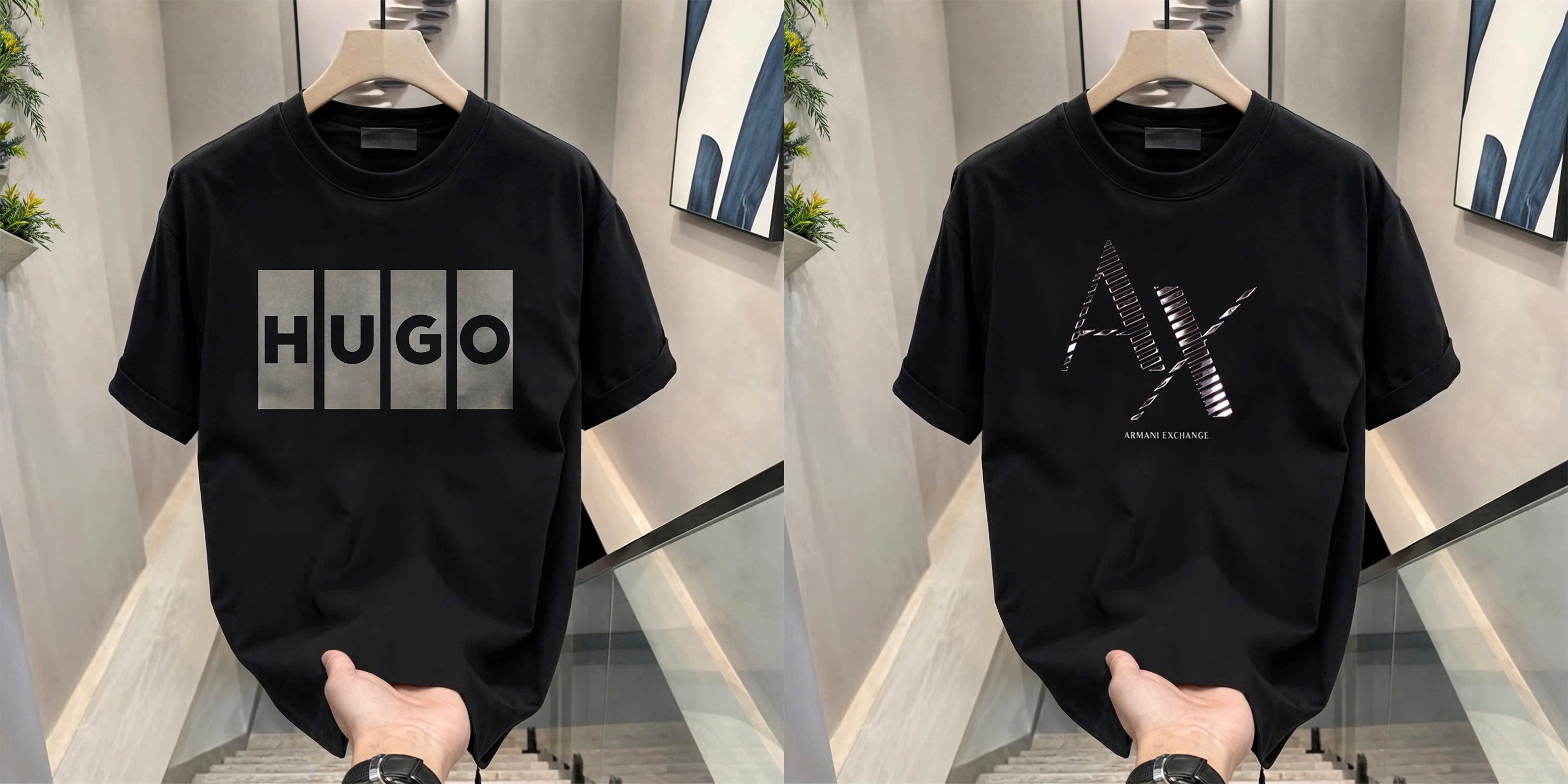 Men's Brand Premium Selling T-Shirt (BD-HUGO BOX+AX CUT)