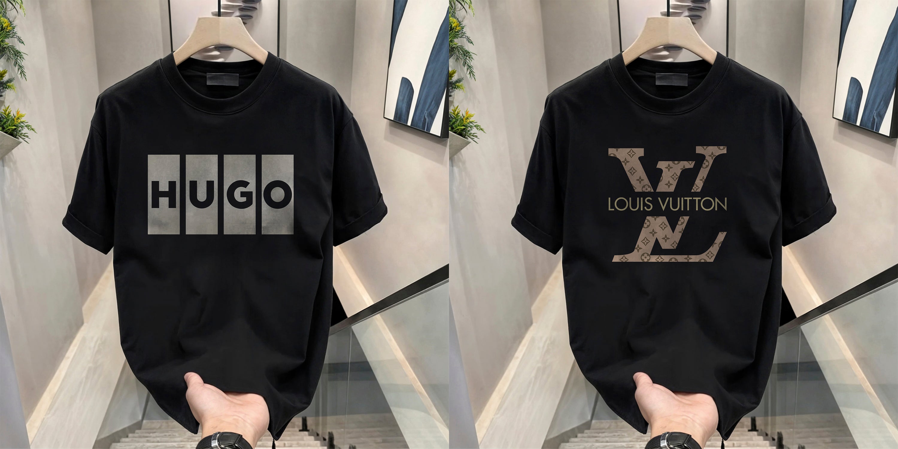 Men's Brand Premium Selling T-Shirt (BD-HUGO BOX+LV)