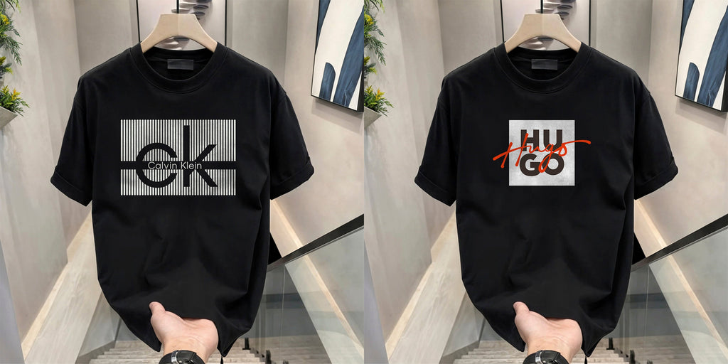 Men's Brand Premium Selling T-Shirt (BD-CK+HUGO RED)