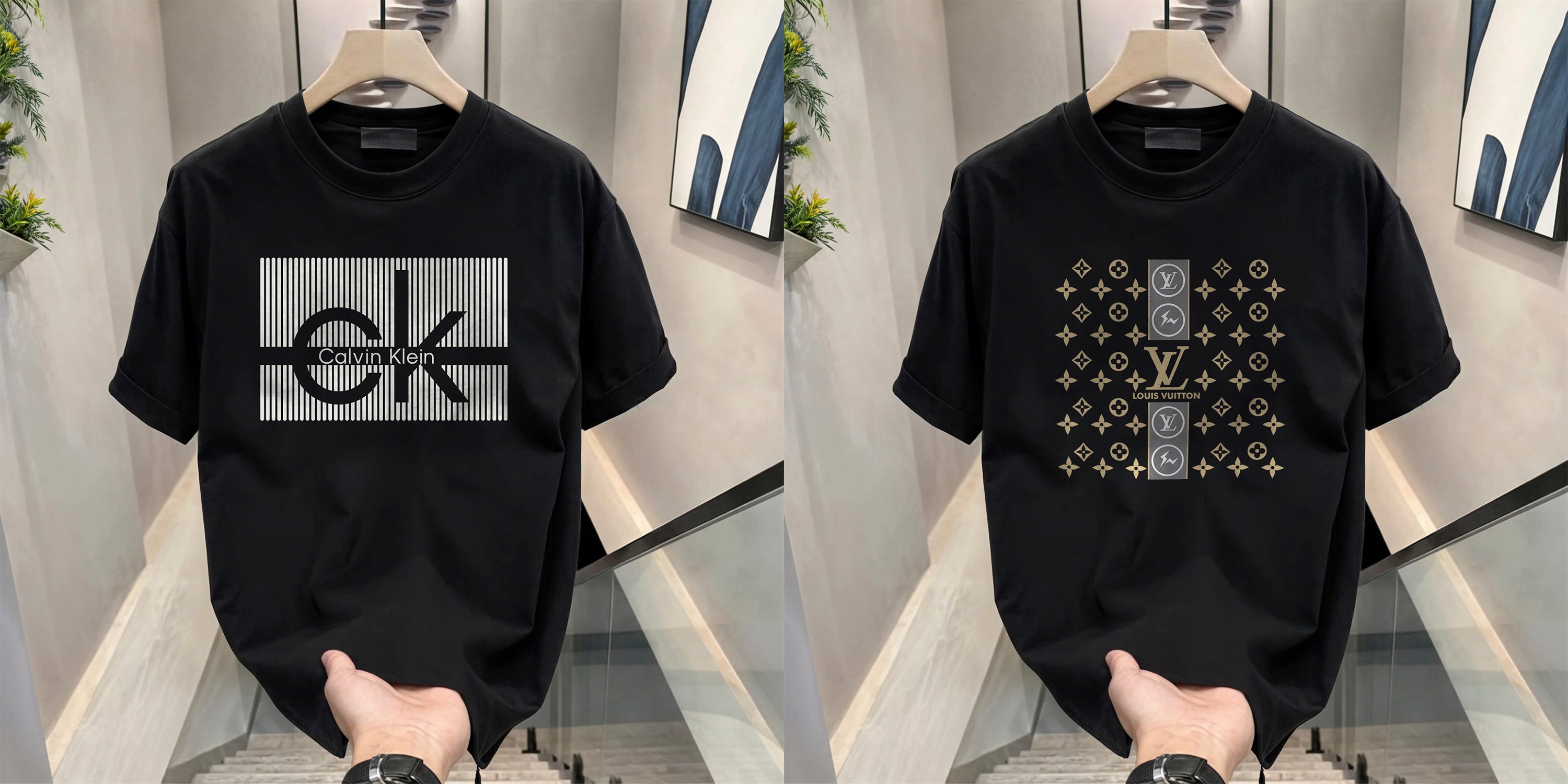 Men's Brand Premium Selling T-Shirt (BD-CK+LV STARS)