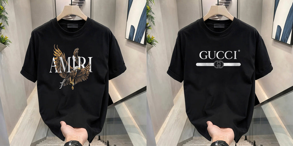 Men's Brand Premium Selling T-Shirt (BD-AMIRI +GUCCI)