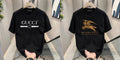 Men's Brand Premium Selling T-Shirt (BD-BURBERRY GOLD+GUCCI)
