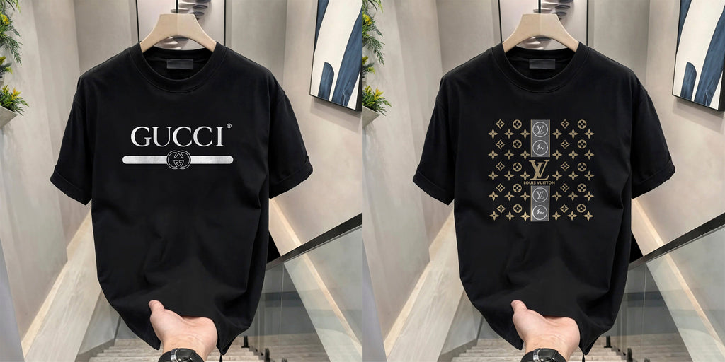 Men's Brand Premium Selling T-Shirt (BD-LV STAR+GUCCI)