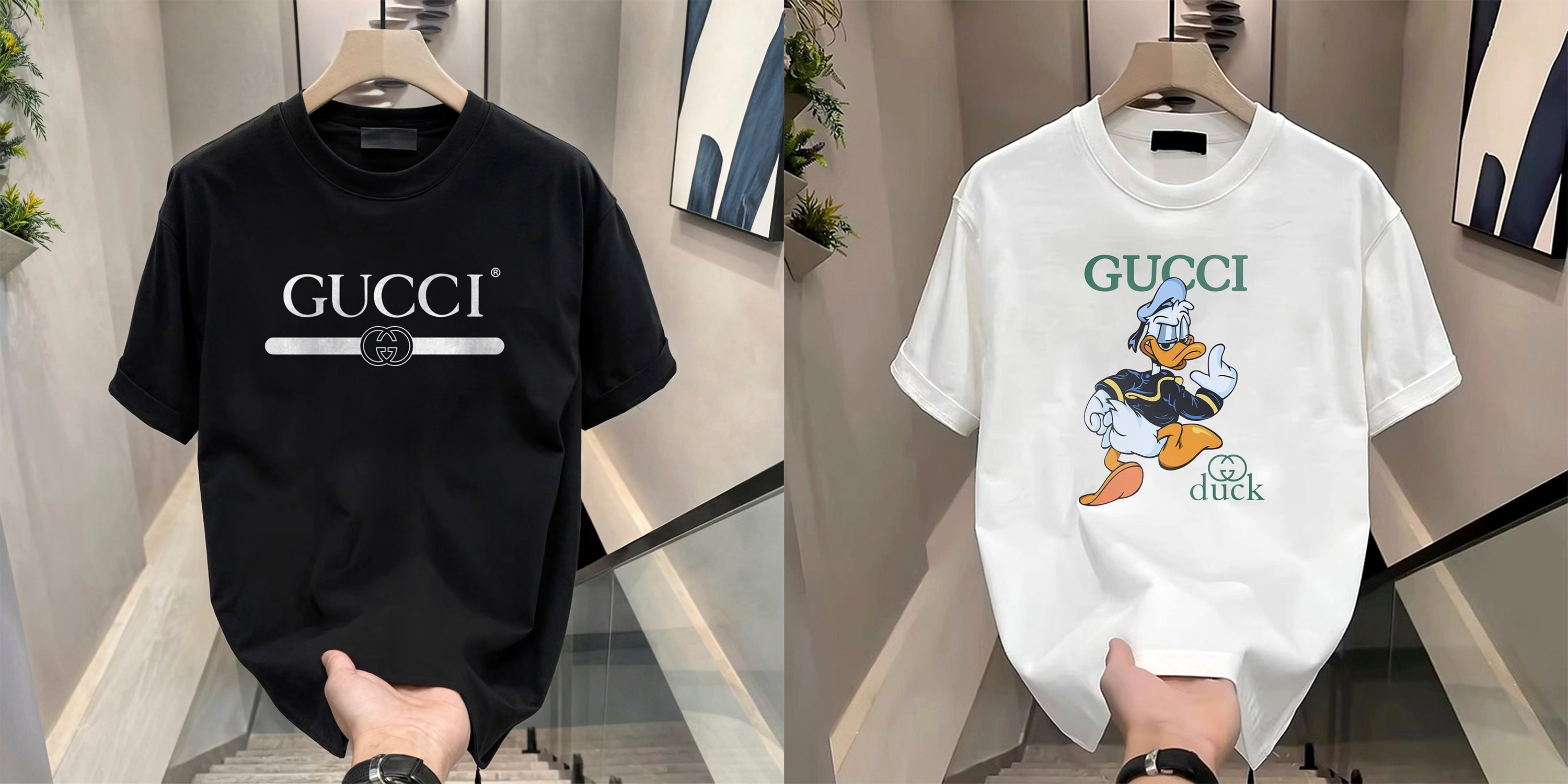 Men's Brand Premium Selling T-Shirt (BD-GUCCI+GUCCI DUCK)