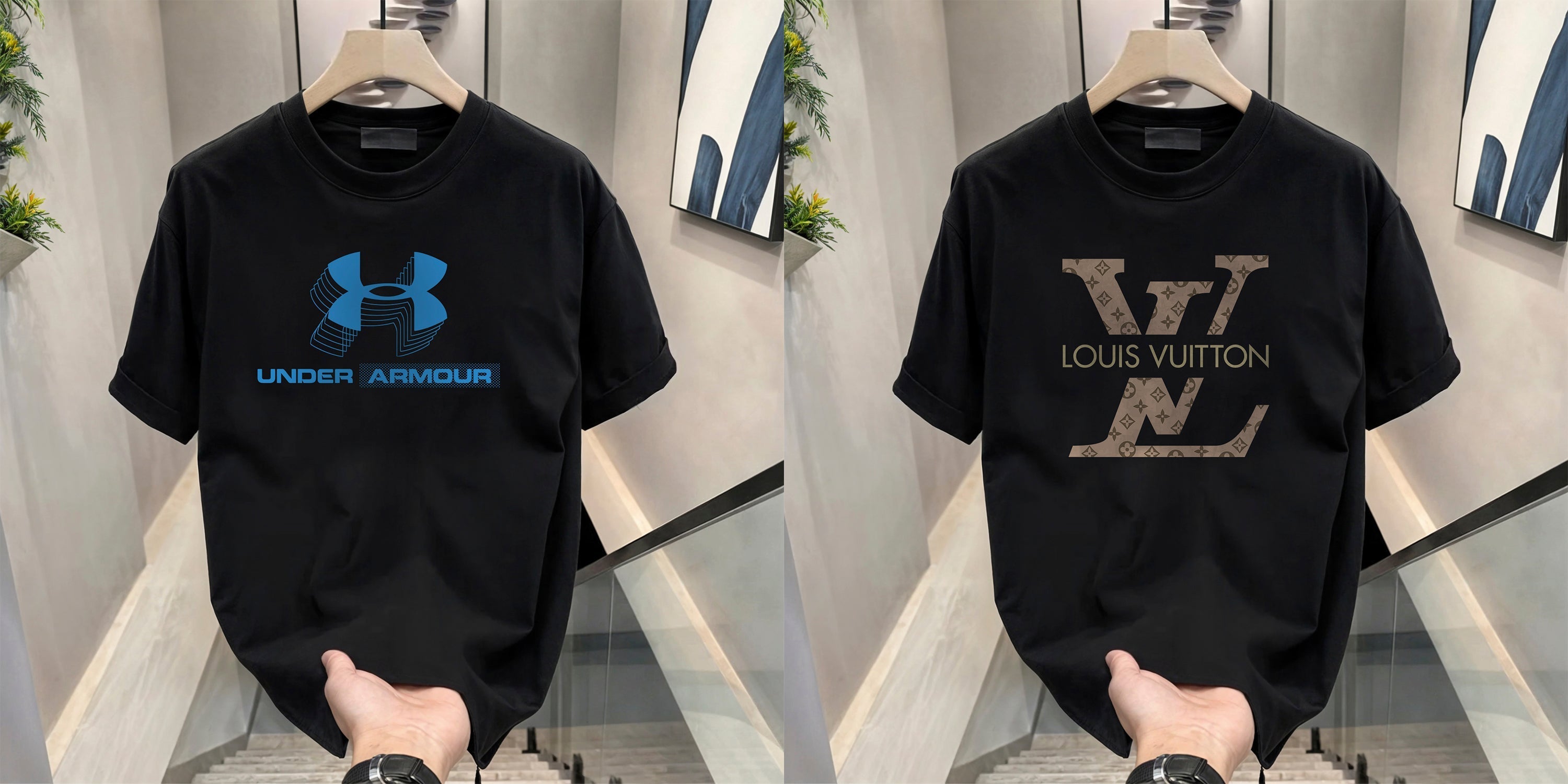 Men's Brand Premium Selling T-Shirt (BD+BLUE ARMOUR-LV)