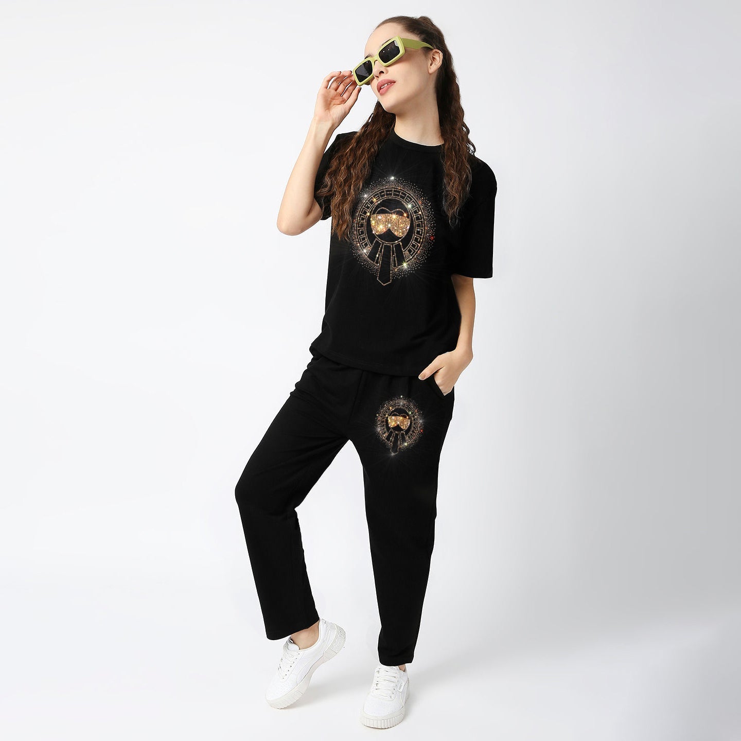 Women Luxury Co-Ord Set(GLASSES)